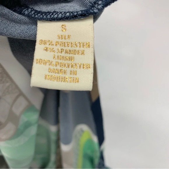 Prelude Maxi Knit Sleeveless Dress Small Colorful Geometric Key Hole Side Slit - Picture 6 of 12